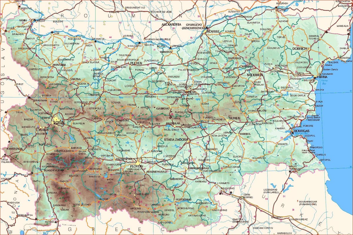 карта болгарського узбережжя