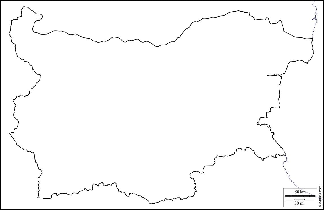 карта Болгарії карта план