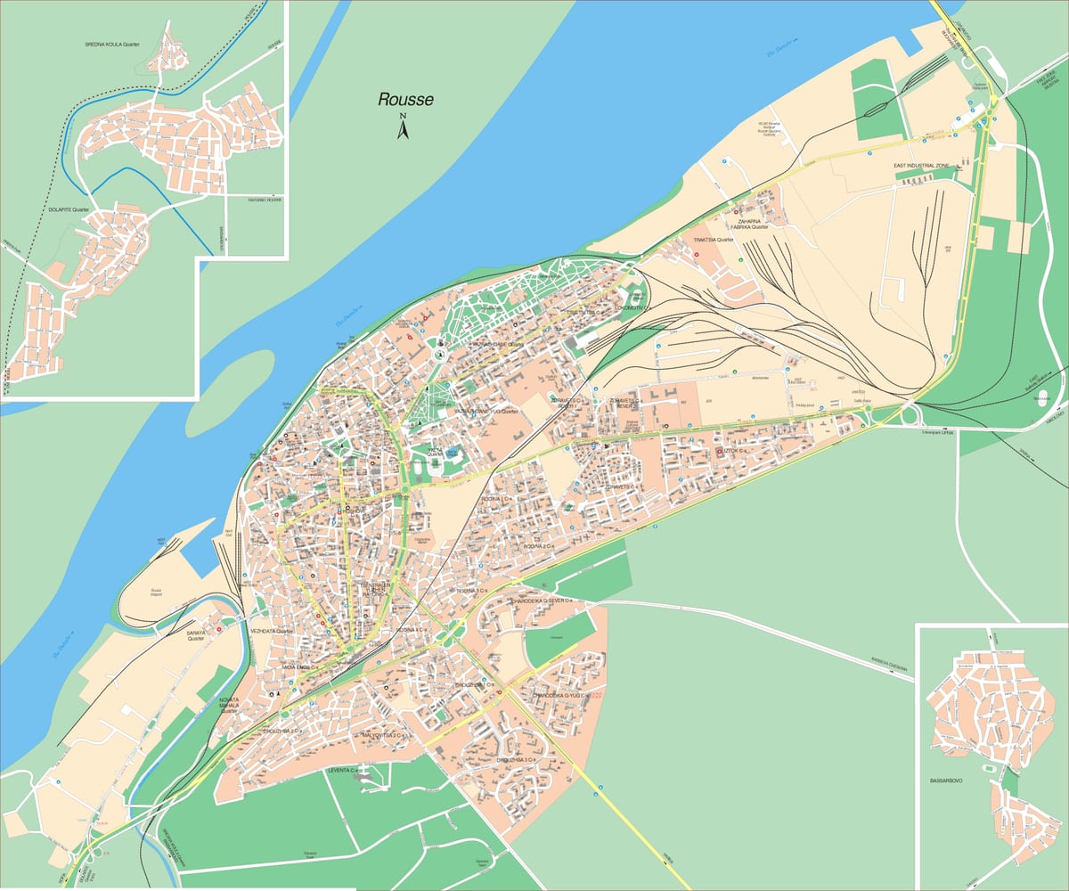 Русе Болгарія карті