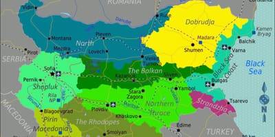 Карта Болгарії аеропорти