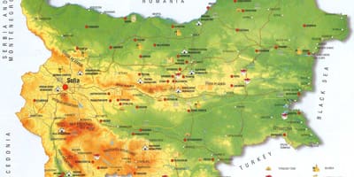 Болгарські гори карта