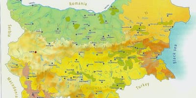 Карта Болгарії клімат