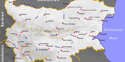 Карта болгарського узбережжя