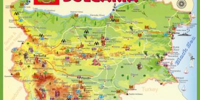 Болгарія пам'ятки карта